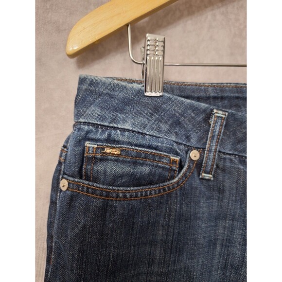 Joe's Jeans Womens Sz 32 Honey Fit Wide Leg Blue Denim Bohemian Western Grunge - Picture 8 of 12